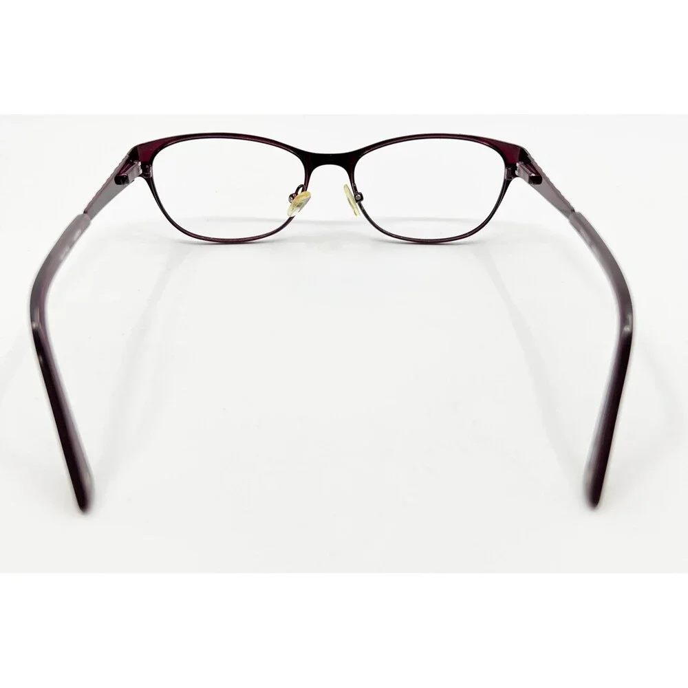 Bulova Alameda Eyeglasses Women Marsala Purple Cat Eye Frames 51-16-135